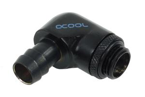 Alphacool HF Anschluss gerade G1/4 Zoll AG auf 10mm ID, 90 Grad Waterkoelinghoekverbinder