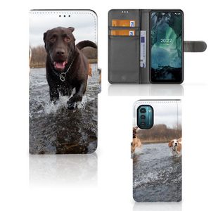 Nokia G11 | G21 Telefoonhoesje met Pasjes Honden Labrador