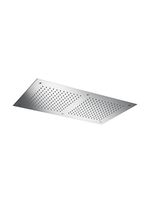 Hotbath Mate M205 inbouw hoofddouche rechthoekig 38x70cm geborsteld nikkel