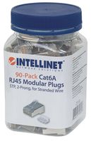 Intellinet Kabel Intellinet verpakking van 90 stuks Cat6A modulaire RJ45-stekker STP 2-voudige klem voor gevlochten draad, 90 stekkers in beker 790697 - thumbnail