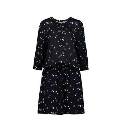 Expresso jurk met all over print en ceintuur zwart Expresso jurk met all over print en ceintuur zwart