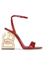 Dolce & Gabbana sandales en cuir verni 3.5 105 mm - Rouge