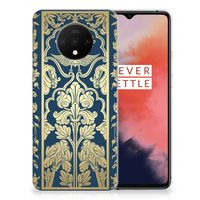 OnePlus 7T TPU Case Beige Flowers - thumbnail