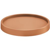 Planten trolley/multiroller rond terracotta kunststof 45 cm - thumbnail