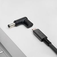 Akyga AK-ND-C02 tussenstuk voor kabels USB-C 5.5 x 2.1 mm Zwart - thumbnail