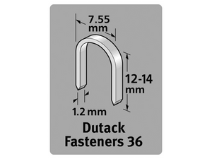 Dutack Niet serie 36 Cnk 12mm blister/1000 st. - 5011010