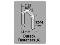 Dutack Niet serie 36 Cnk 12mm blister/1000 st. - 5011010 - thumbnail