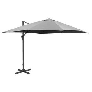 Le Sud freepole parasol Nice - antraciet - 300x300 cm - Leen Bakker