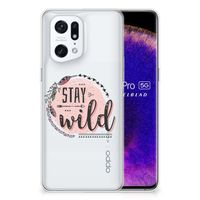 OPPO Find X5 Pro Telefoonhoesje met Naam Boho Stay Wild