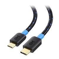 Cable Matters USB C-naar-Micro-USB-kabel (Micro USB-naar-USB-C-kabel) met gevlochten mantel van 1 meter in zwart