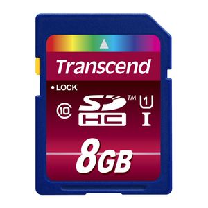 Transcend TS8GSDHC10U1 flashgeheugen 8 GB SDHC MLC Klasse 10