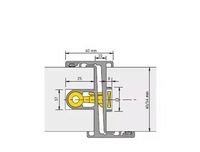 Alprokon deurnaald Prefab 40mm 2450mm Ls Nemef type 007 - thumbnail