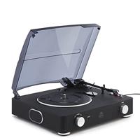 GPO SW508CBLA STYLO II Turntble with Speakers Rubberised Black