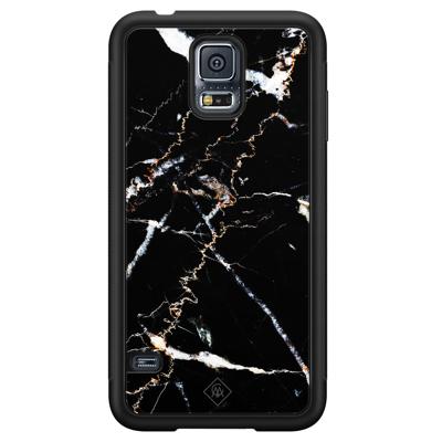 Samsung Galaxy S5 hoesje - Marmer zwart