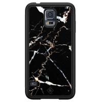 Samsung Galaxy S5 hoesje - Marmer zwart