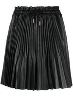 Maje drawstring-waist pleated miniskirt - Noir - thumbnail