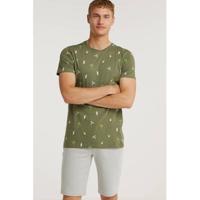 Cars T-shirt HONLY met all over print olijfgroen