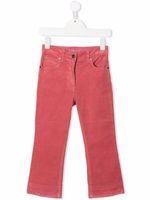 Stella McCartney Kids jean droit à patch logo - Rose