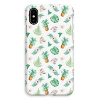 Ananas bladeren: iPhone XS Max Volledig Geprint Hoesje - thumbnail