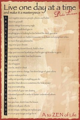 Dalai Lama A To Zen Poster 61x91.5cm Dalai Lama A To Zen Poster 61x91.5cm