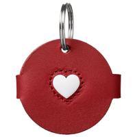 Hunter Hanger hondenmerk-etui Love Ø = 4,3 cm rood, maat: M