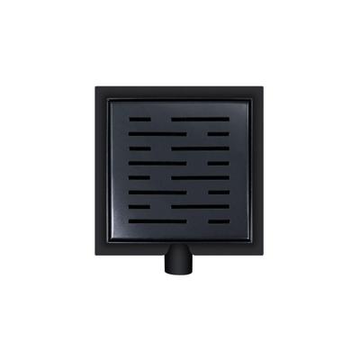 Wiesbaden Doucheput met Flens en Zijuitlaat 20x20 cm Mat Zwart Wiesbaden Doucheput met Flens en Zijuitlaat 20x20 cm Mat Zwart