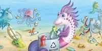New York Puzzle Company - Pout Pout Fish Pout Pout Ocean Cleanup – 80 stukjes puzzel