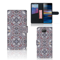 Sony Xperia 10 Plus Bookcase Flower Tiles