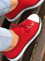 Flying Woven Lace-up Sports Shoes