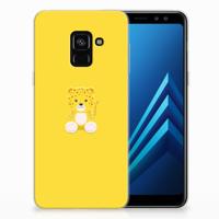Samsung Galaxy A8 (2018) Telefoonhoesje met Naam Baby Leopard