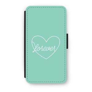 Forever heart pastel: iPhone XS Flip Hoesje