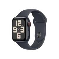 Apple Watch SE (2e gen.) GPS + Cellular 40 mm Smartwatch - Kast van middernacht aluminium - Middernacht sportbandje (M/L). Conditie en slaap bijhouden, ongelukdetectie, hartritme monitoren