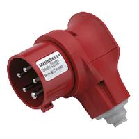 3980  - CEE plug 16A 5p 6h 400 V (50+60 Hz) red 3980