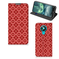 Nokia 3.4 Hoesje met Magneet Batik Rood