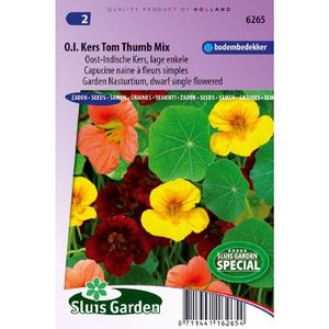 Tropaeolum zaden Tom Thumb Oost-Indische kers