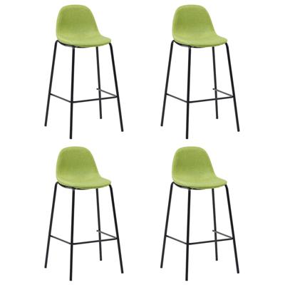vidaXL Barstoelen 4 st stof groen