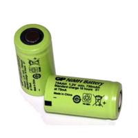 GP 2/3 AA-batterij, flat-top 750 mAh.