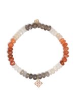 Sydney Evan bracelet en or 14ct serti de pierres de lune - Multicolore