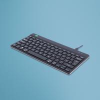 R-GO Tools Compact Break (RGOCOUKWDBL) Toetsenbord Kabelgebonden QWERTY, UK-Engels, Windows Zwart Ergonomisch