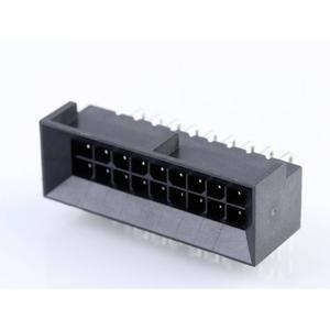 Molex 444281802 Male header, inbouw (standaard) Totaal aantal polen: 18 Inhoud: 1 stuk(s) Tray