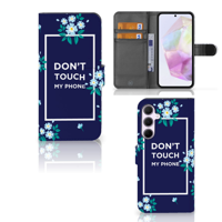 Samsung Galaxy A35 Portemonnee Hoesje Flowers Blue DTMP