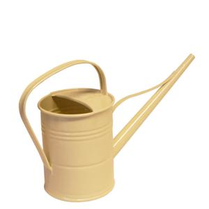 Gieter - ivoor wit - metaal - 1500 ml - 39 x 13 x 24 cm