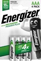 Energizer Power Plus HR03 Oplaadbare AAA batterij (potlood) NiMH 700 mAh 1.2 V 4 stuk(s)