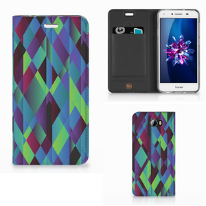 Huawei Y5 2 | Y6 Compact Stand Case Abstract Green Blue