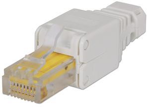 Intellinet Kabel Intellinet gereedschapsloze RJ45-stekker modulaire RJ45-stekker geen krimpgereedschap nodig 790482 Kleurcodering, Knikbeschermingsmof,