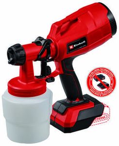 Einhell Power X-Change TC-SY 18/60 Li-Solo Verfspuitsysteem Debiet (max.): 650 ml/min