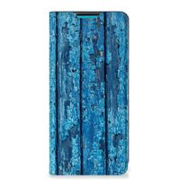 Samsung Galaxy A73 Book Wallet Case Wood Blue