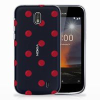 Nokia 1 Siliconen Case Cherries