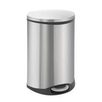 Vepa Bins VB 921850 vuilnisbak 50 l Kunststof, Roestvrijstaal Roestvrijstaal, Wit