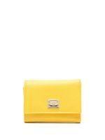 Dolce & Gabbana portefeuille compact à plaque logo - Jaune